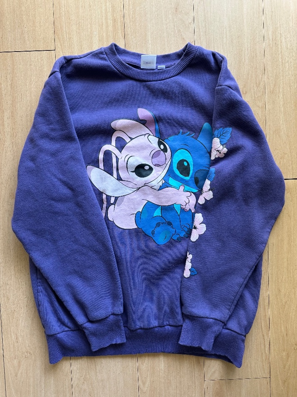Disney Stitch & Angel Small Purple Sweater